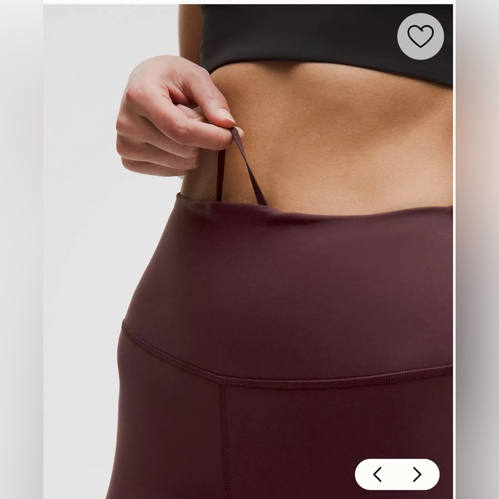 NWT Lululemon Wunder Train High-Rise Tight 25" Goodnight Plum Size 6 - Picture 5 of 9